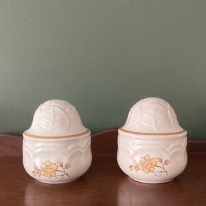 Vintage Cordella Ceramic Salt and Pepper Shakers